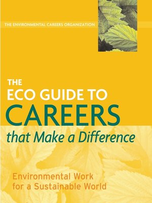cover image of The ECO Guide to Careers that Make a Difference